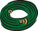 Green Garden Hose